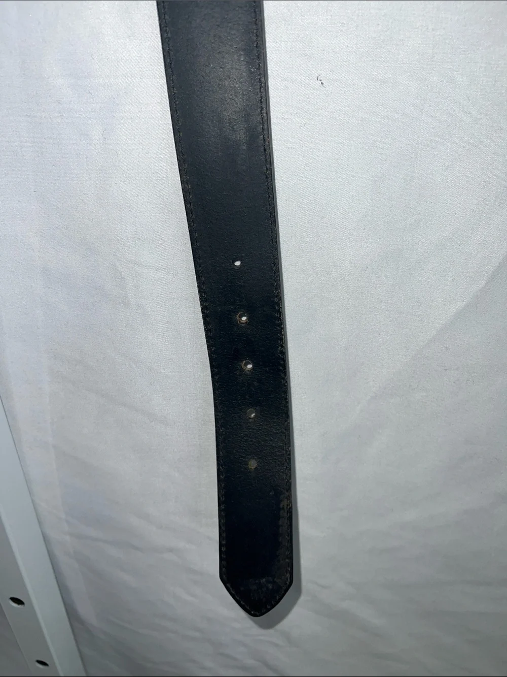 Carhartt Black Leather Belt with Silver-Tone Buckle